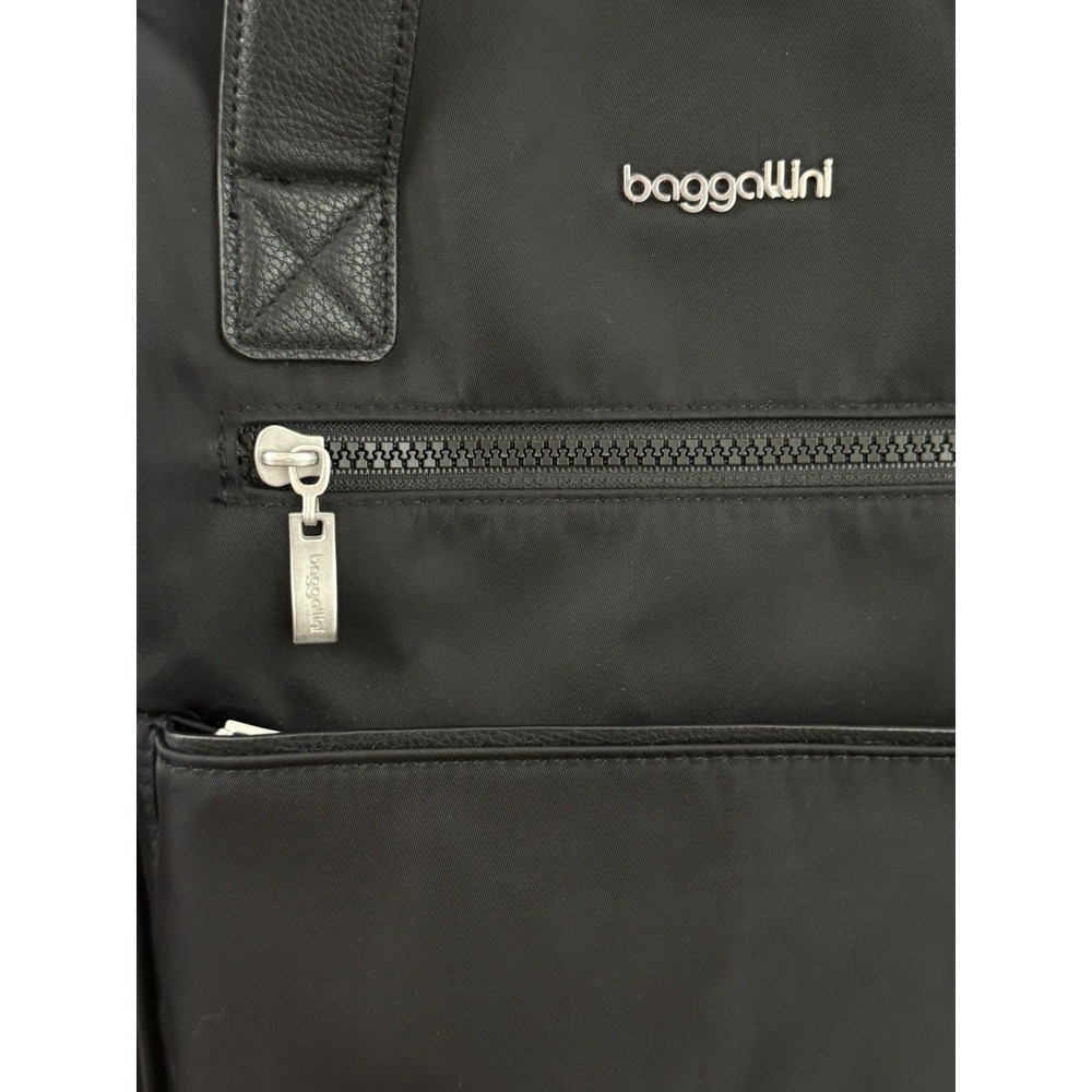 BAGGALLINI Soho Backpack Black Travel Work School Water Resistant Laptop Mint! - Picture 10 of 16